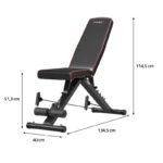L1217 HMS Adjustable Folding Cable Exercise Bench - Image 6