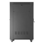 Lanberg 19" 32U 600x1000 black floor-standing rack cabinet with glass doors (flat pack) - Image 4
