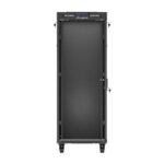 Lanberg 19" 32U 600x1000 black floor-standing rack cabinet with glass doors (flat pack) - Image 7