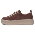 Leather platform sneakers, white, Filippo DP6122 - Image 3