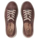 Leather platform sneakers, white, Filippo DP6122 - Image 4