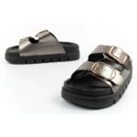 Lee Cooper shoes womens slippers silver comfortable platform fashionable - Image 8