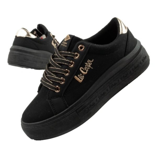 Lee Cooper womens sports shoes sneakers fashionable black comfortable