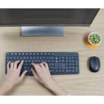 Logitech MK235 920-007931 Membrane Keyboard + Mouse Set (USB 3.0; gray; optical) - Image 3