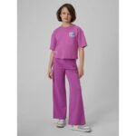 Loose T-shirt with a girls print 4F 4FJRSS26TTSHF3827-51S - Image 3