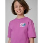 Loose T-shirt with a girls print 4F 4FJRSS26TTSHF3827-51S - Image 5