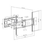 MACLEAN ECONOMIC TV MOUNT 60-120" 120KG VESA 900X600 MC-482