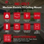 MACLEAN ELECTRIC TV MOUNT, CEILING, TUYA SUPPORT, MAX. VESA 800X400, FOR TV 43-86", MAX. 55KG MC-176 T - Image 8