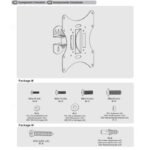 Maclean MC-501B TV wall mount (Swivel, wall-mounted, tiltable - 42"; max. 30kg) - Image 3