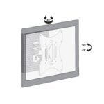 Maclean MC-501B TV wall mount (Swivel, wall-mounted, tiltable - 42"; max. 30kg)