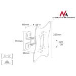 Maclean MC-501B TV wall mount (Swivel, wall-mounted, tiltable - 42"; max. 30kg) - Image 4