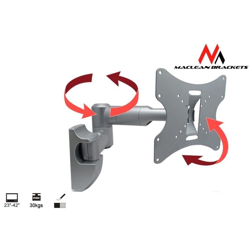 lupin-wear-ca-maclean-mc-503s-monitor-wall-mount-swivel-wall-tilt-23-42-max-30kg-2345402 Maclean MC-503S Monitor Wall Mount (Swivel, Wall, Tilt; 23" - 42"; Max. 30kg) - Image 1