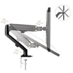 MACLEAN MONITOR MOUNT BLACK MC-860N - Image 3