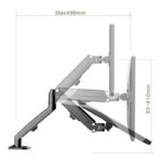 MACLEAN MONITOR MOUNT BLACK MC-860N - Image 8