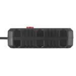 MACLEAN POWER STRIP, EXTENSION CORD 2 OUTLETS + 3XUSB, 110-240V AC 50/60HZ, 2.1A MAX 2500W, 1.5M, BLACK MCE387 B - Image 3