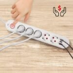 MACLEAN POWER STRIP EXTENSION CORD 5 OUTLETS + 3XUSB, 110-240V AC 50/60HZ, 2.1A MAX 2500W, 1.5M, WHITE MCE395W - Image 7