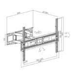 MACLEAN TV MOUNT VESA 600X400 MC-710N - Image 4