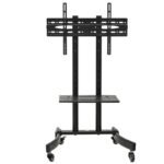 Maclean TV stand trolley, professional, on wheels, max 32-65", max 40kg, MC-739 - Image 2
