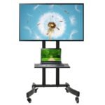 Maclean TV stand trolley, professional, on wheels, max 32-65", max 40kg, MC-739