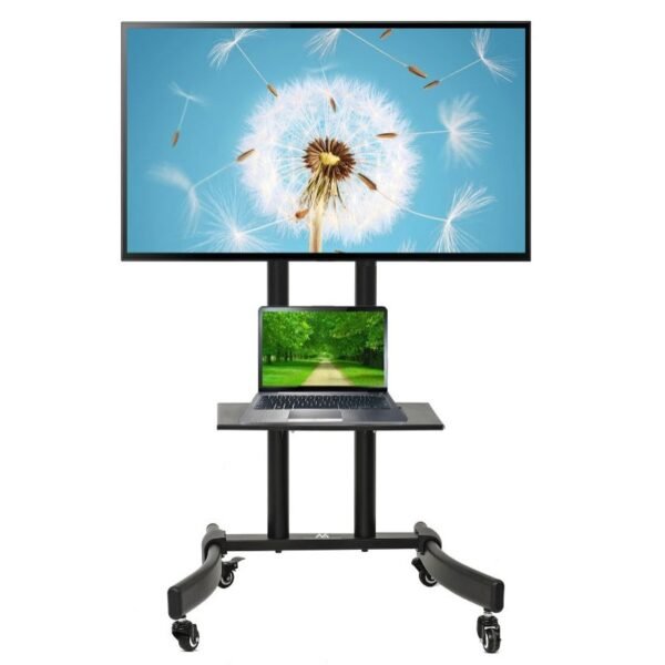 Maclean TV stand trolley, professional, on wheels, max 32-65", max 40kg, MC-739