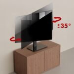 MACLEAN UNIVERSAL TV STAND, FOR TV CABINET, STAND, MAX. 40KG, MAX. VESA 400X400, HEIGHT AND ANGLE ADJUSTMENT MC-1240 - Image 7
