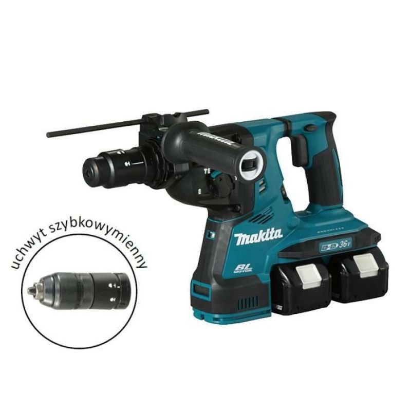lupin-wear-ca-makita-hammer-drill-2x18v-dhr283t2ju-2-9j-2x5-0ah-bl-avt-handle-2997243 MAKITA HAMMER DRILL 2x18V DHR283T2JU 2.9J 2x5.0Ah BL AVT + Handle - Image 1