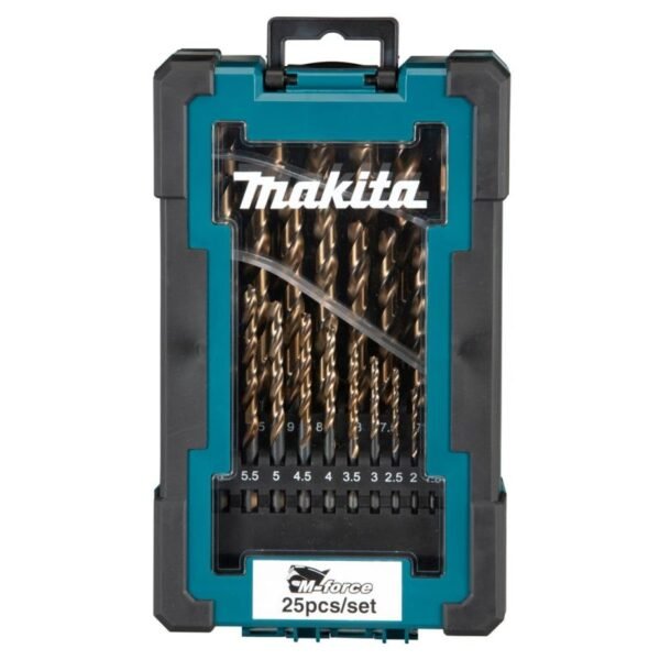 MAKITA HSS-G M-FORCE METAL DRILL SET 25 pcs. 1-13mm