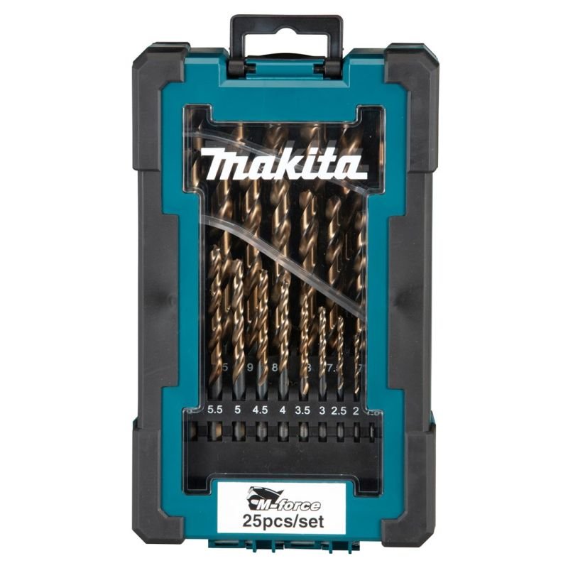 lupin-wear-ca-makita-hss-g-m-force-metal-drill-set-25-pcs-1-13mm-2952452 MAKITA HSS-G M-FORCE METAL DRILL SET 25 pcs. 1-13mm - Image 1