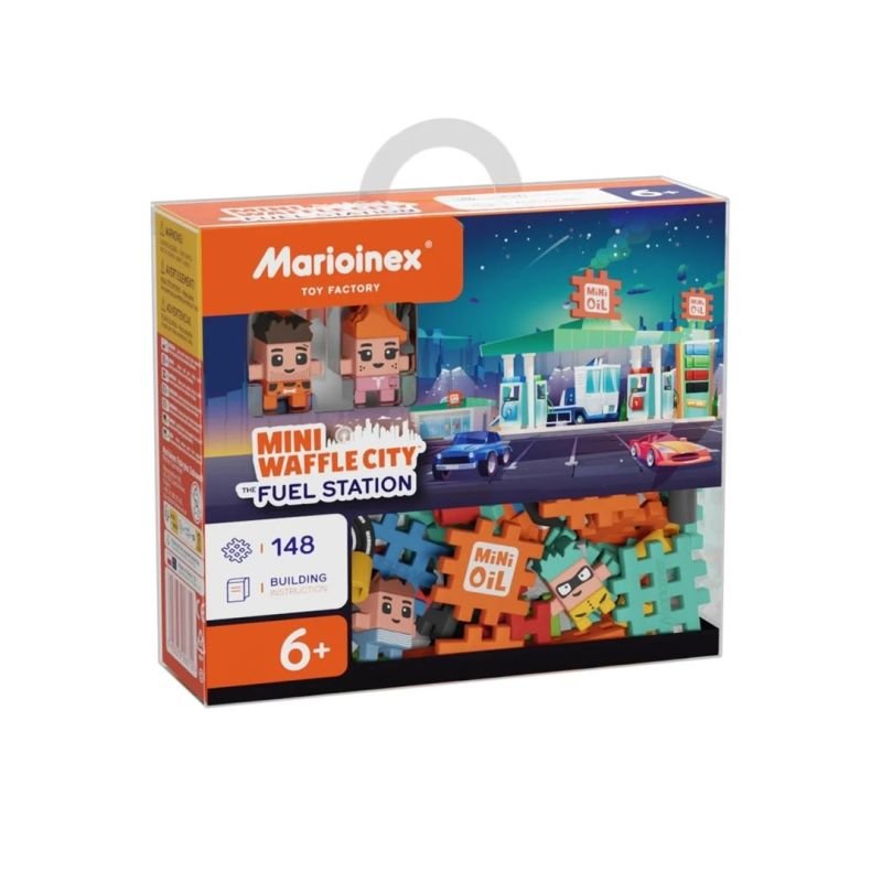 lupin-wear-ca-marioinex-mini-waffle-city-gas-station-148-pieces-2138382 MARIOINEX Mini Waffle City Gas Station, 148 pieces - Image 1
