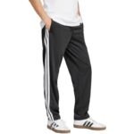 Mens adidas 3-Stripes Tricot Regular-Fit Open Hem Pants Black JI8802 - Image 4