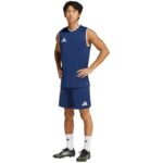 Mens adidas Entrada 26 Sleeveless Jersey Navy Blue KB3930 - Image 7