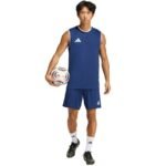 Mens adidas Entrada 26 Sleeveless Jersey Navy Blue KB3930 - Image 8
