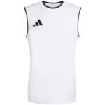 Mens adidas Entrada 26 Sleeveless Jersey White KB3928 - Image 2