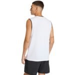 Mens adidas Entrada 26 Sleeveless Jersey White KB3928 - Image 3