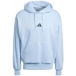 Mens adidas Essentials Feelcozy Hoodie, light blue IN6064 - Image 2