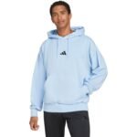 Mens adidas Essentials Feelcozy Hoodie, light blue IN6064