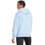 Mens adidas Essentials Feelcozy Hoodie, light blue IN6064 - Image 3