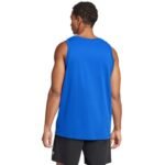 Mens adidas Essentials Small Logo Tank Blue JE8978 - Image 3