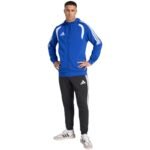 Mens adidas Tiro 26 League Sweat Full Zip Hoodie Blue KF9105 - Image 6
