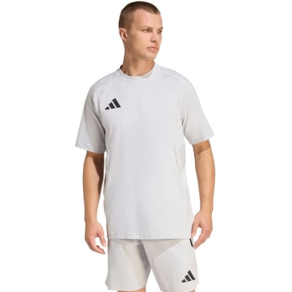 Mens adidas Tiro 26 Travel Tee light gray KD1120