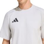 Mens adidas Tiro 26 Travel Tee light gray KD1120 - Image 4