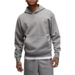 Mens Air Jordan Essentials Fleece Carbon Heather Hoodie - FJ7774-091