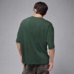 Mens Air Jordan Flight Essentials Oversized T-Shirt Green - IB7345-316 - Image 2