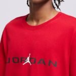 Mens Air Jordan Jumpman T-shirt Crew Red - IB7353-687 - Image 3