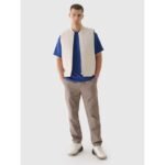 Mens down vest with stand-up collar 4F 4FRAW24TVESM171-12S - Image 4