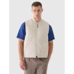 Mens down vest with stand-up collar 4F 4FRAW24TVESM171-12S - Image 6