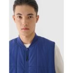 Mens down vest with stand-up collar 4F 4FRAW24TVESM171-31S - Image 2