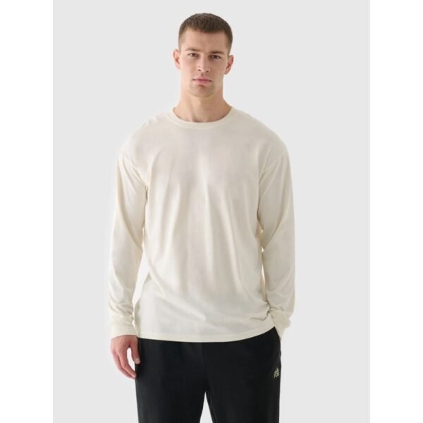 Mens oversize longsleeve with print 4F 4FRAW24TLONM507-83S