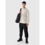 Mens oversize longsleeve with print 4F 4FRAW24TLONM507-83S - Image 6