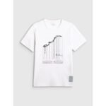 Mens regular printed T-shirt 4F 4FRAW25TTSHM3845-10S - Image 8